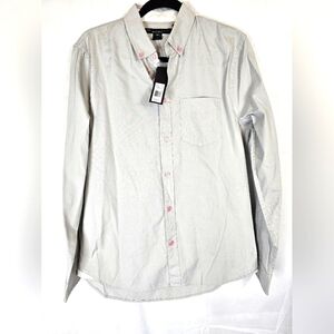 Marc by Marc Jacobs size Small grey long-sleeved button down NWT